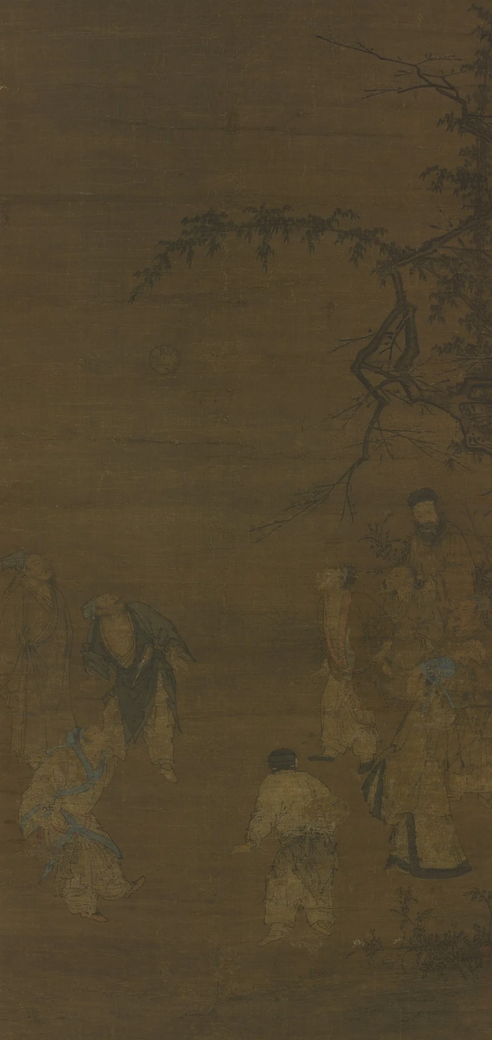 The Football Players, detail