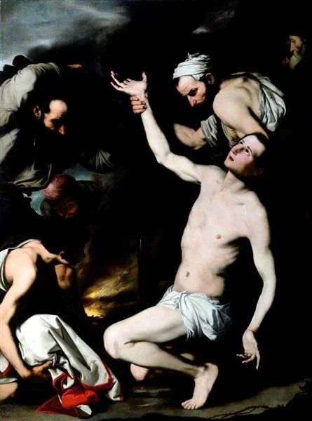 The Martyrdom of Saint Lawrence, detail