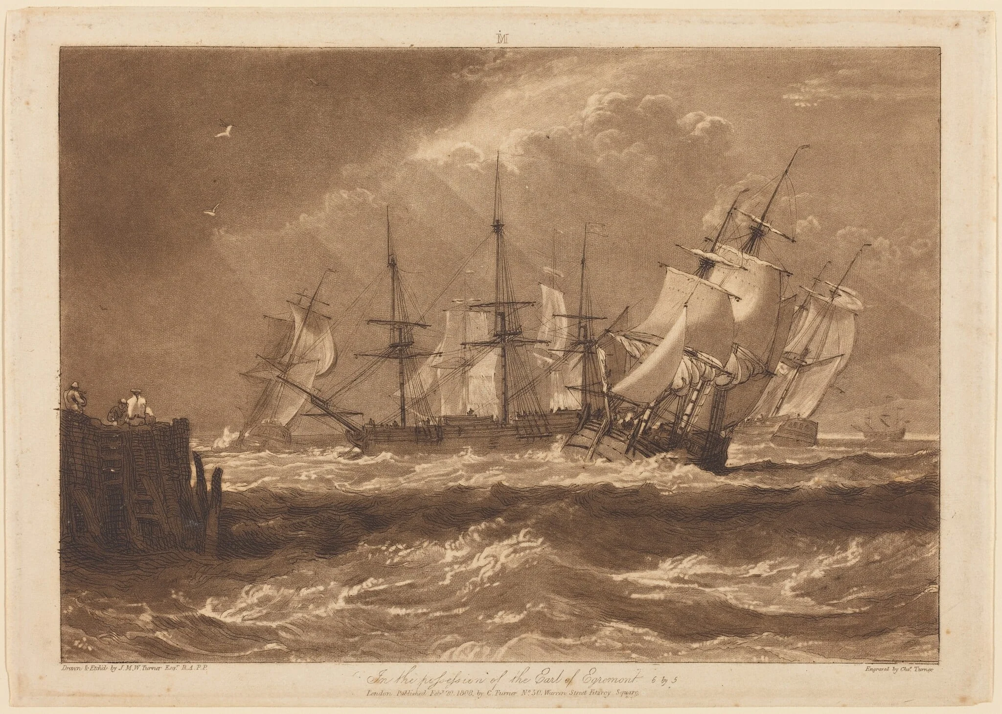 Ships in a Breeze, detail