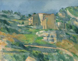 Houses in Provence: The Riaux Valley near L'Estaque, by Paul Cézanne, oil, 1883