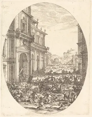 The Massacre of the Innocents, by Jacques Callot, ink, 1619