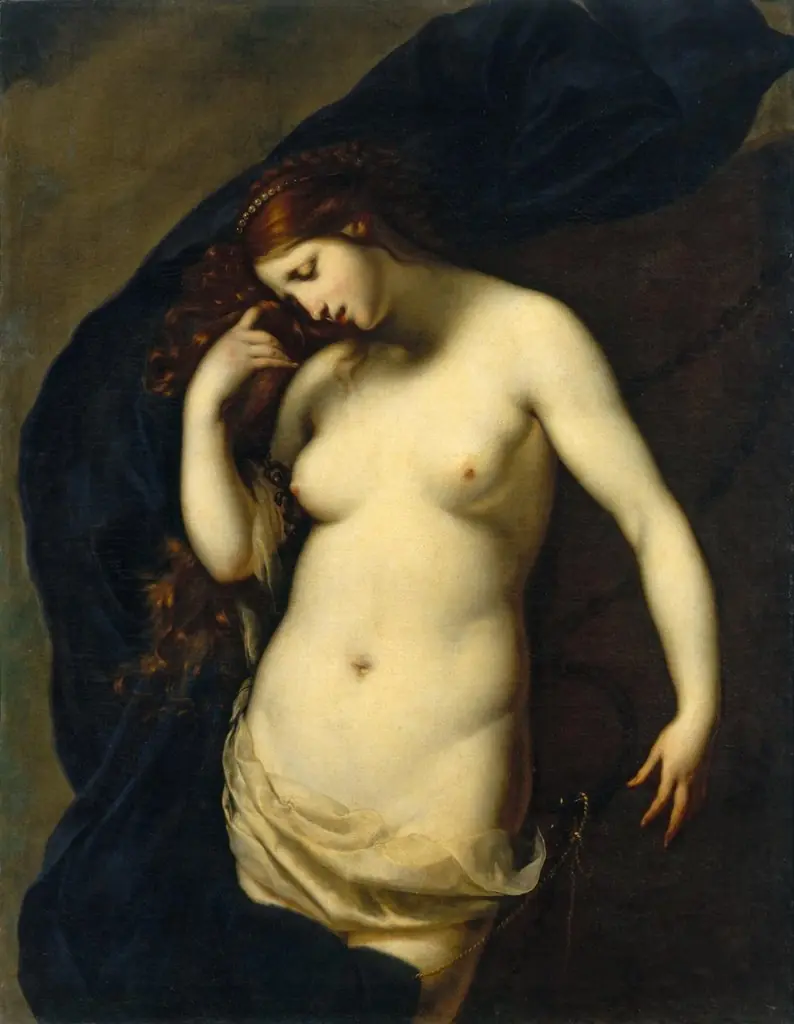 Andromeda, by Francesco Furini, oil, 1636