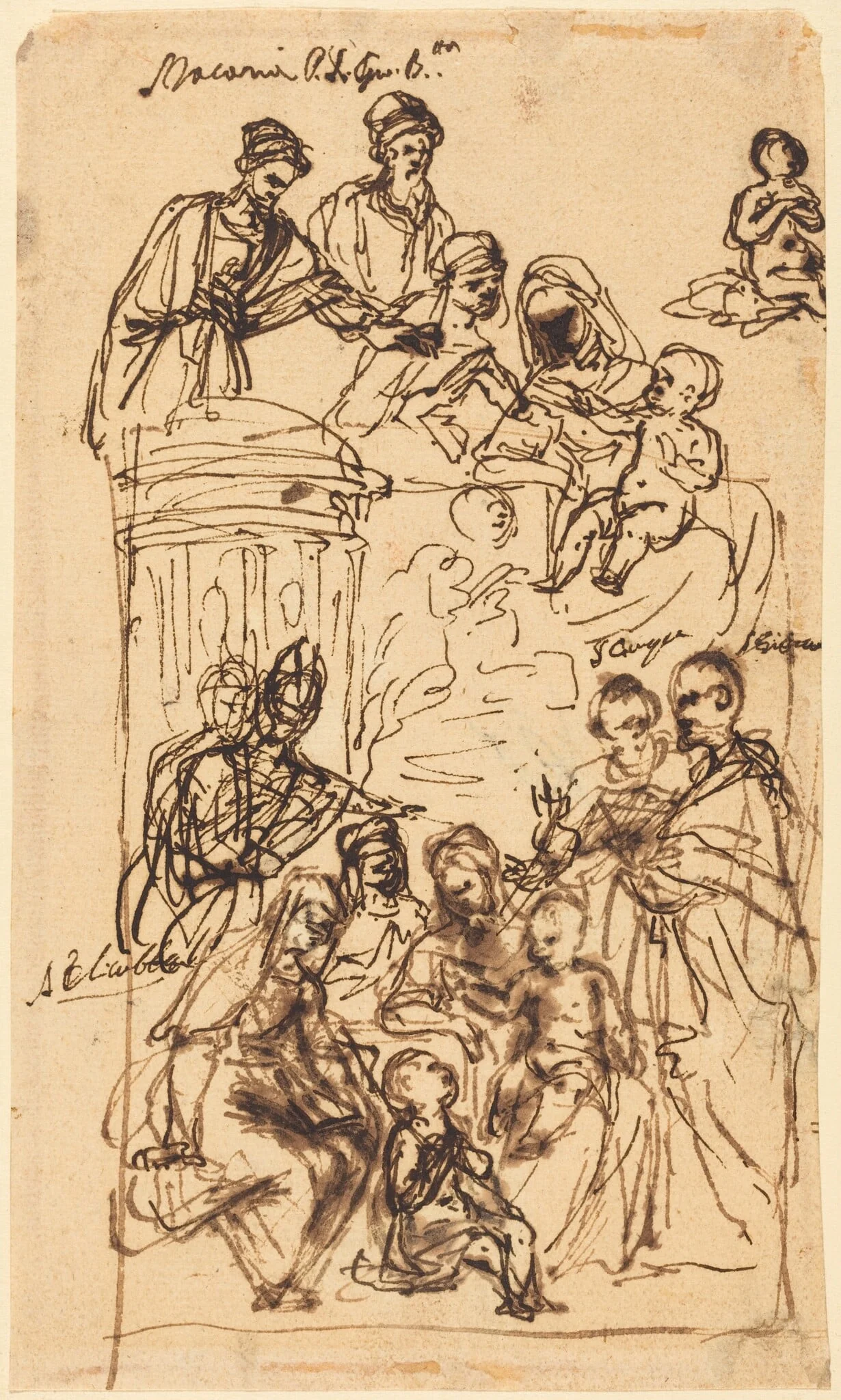 The Madonna and Child with Saints, detail