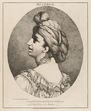 Beatrice, by John Hamilton Mortimer, ink, 1776