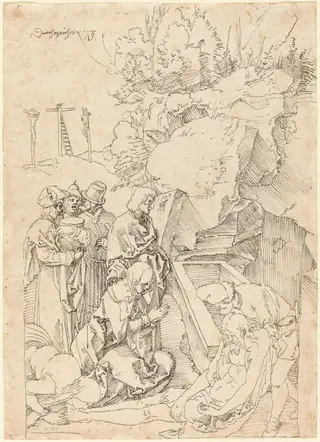 The Entombment, by Albrecht Dürer, ink, 1504