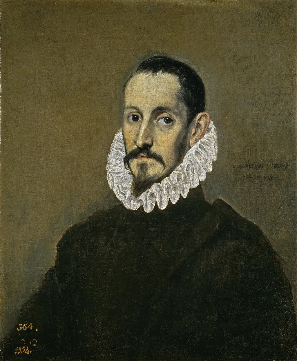 Portrait of a gentleman, by El Greco, oil, 1594