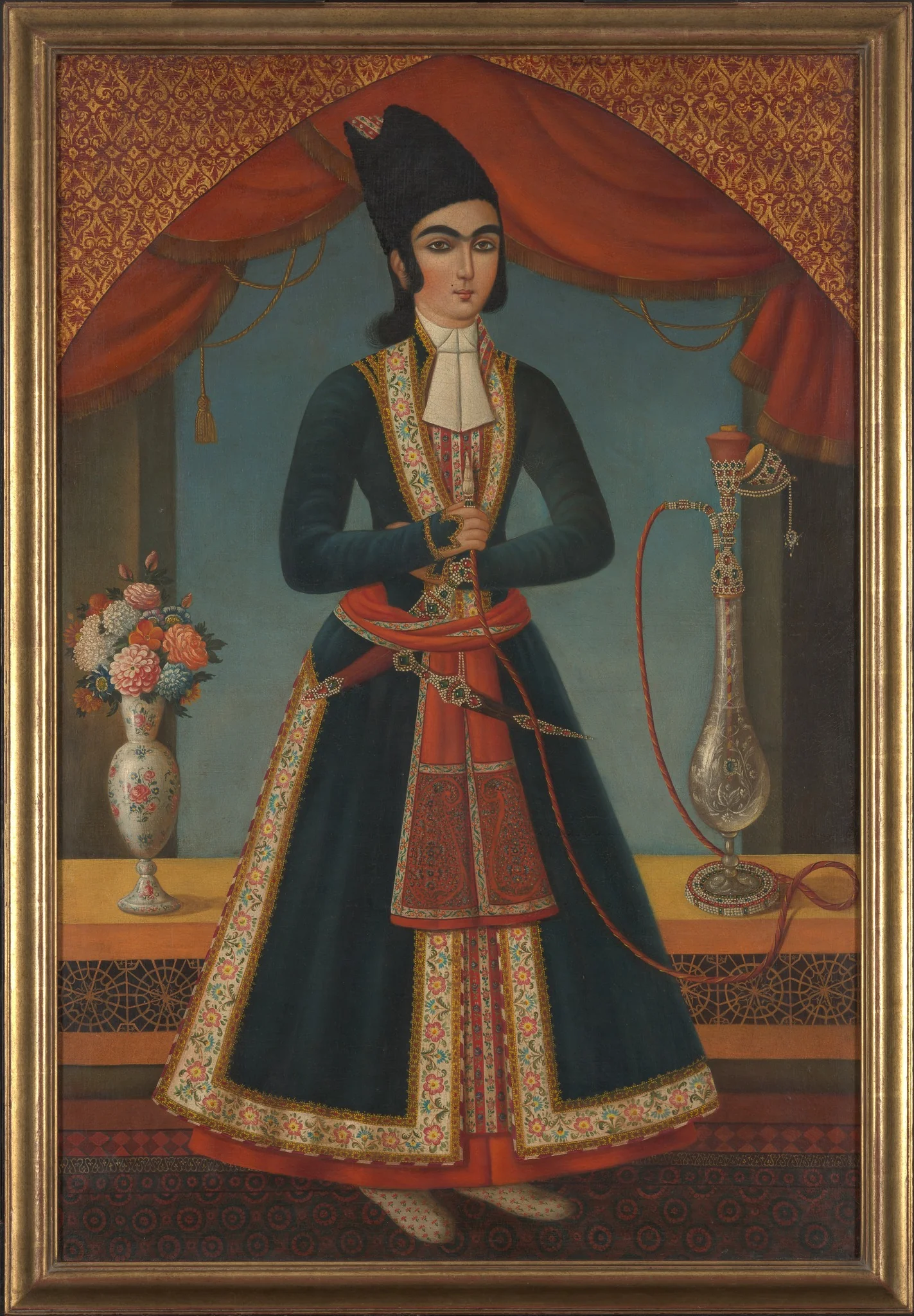 Portrait of a Prince (Possibly Mohammad Mirza), detail