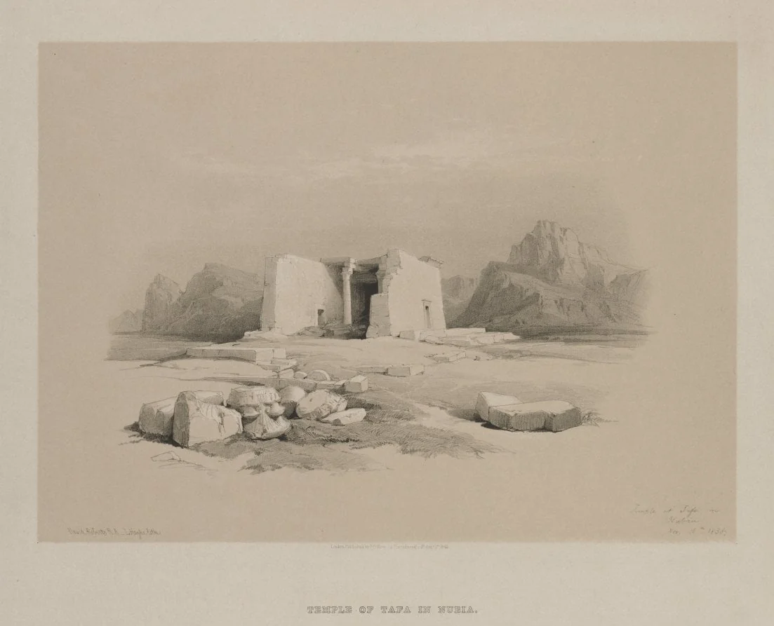 Egypt and Nubia, Volume I: Temple at Tafa in Nubia, detail