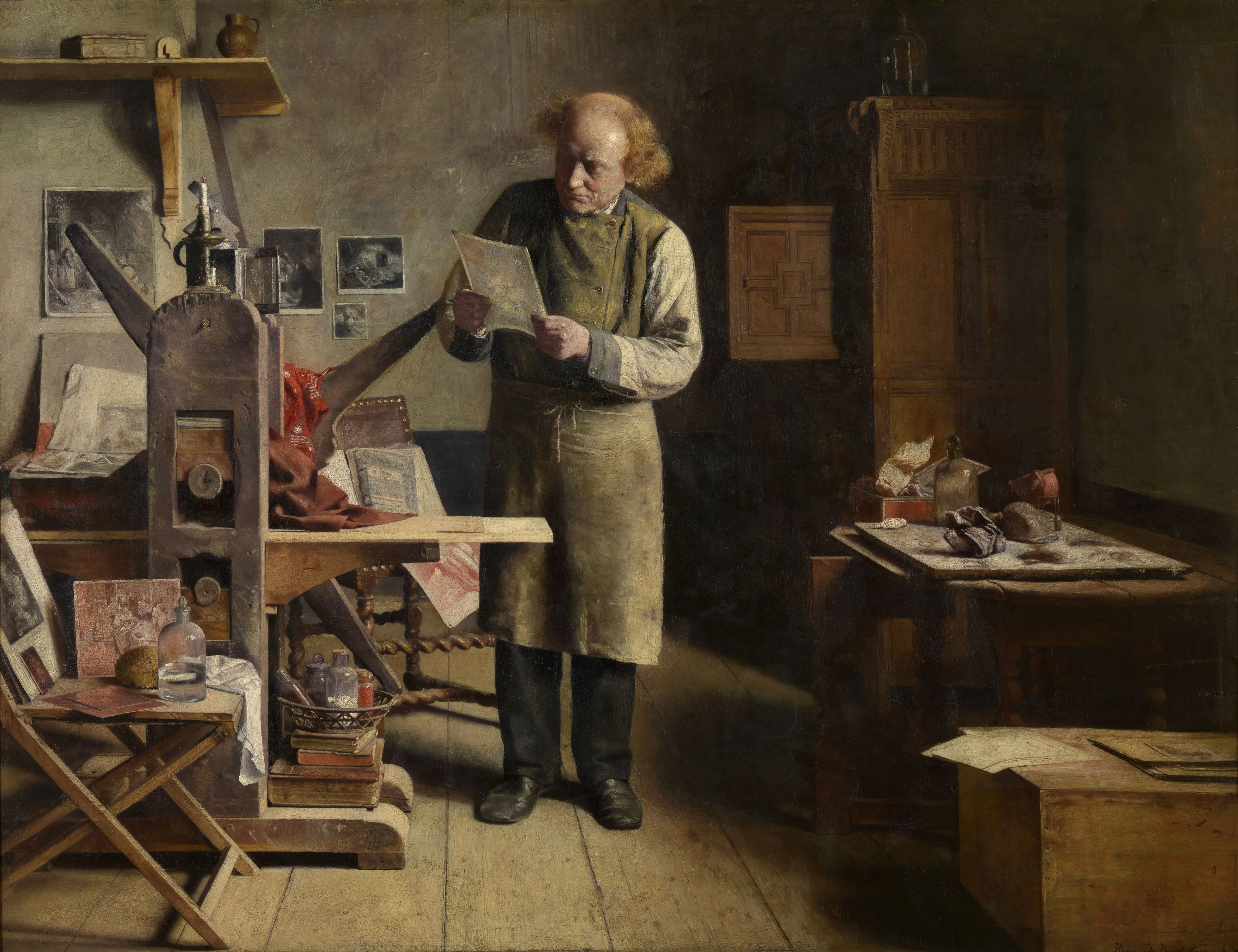 The printer, detail