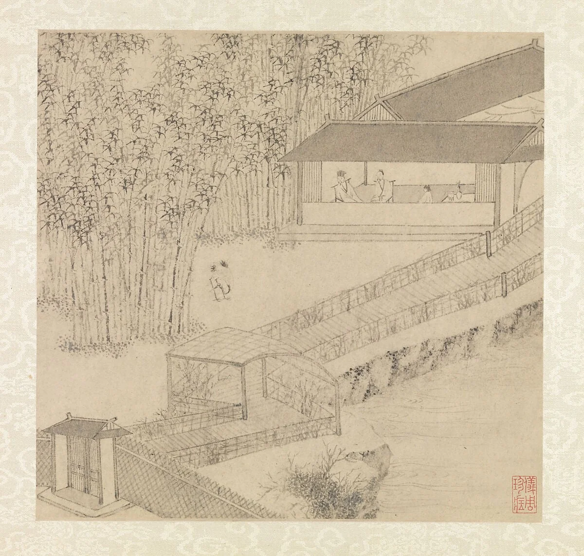 明 文徵明 拙政園圖詩 冊|Garden of the Inept Administrator, detail