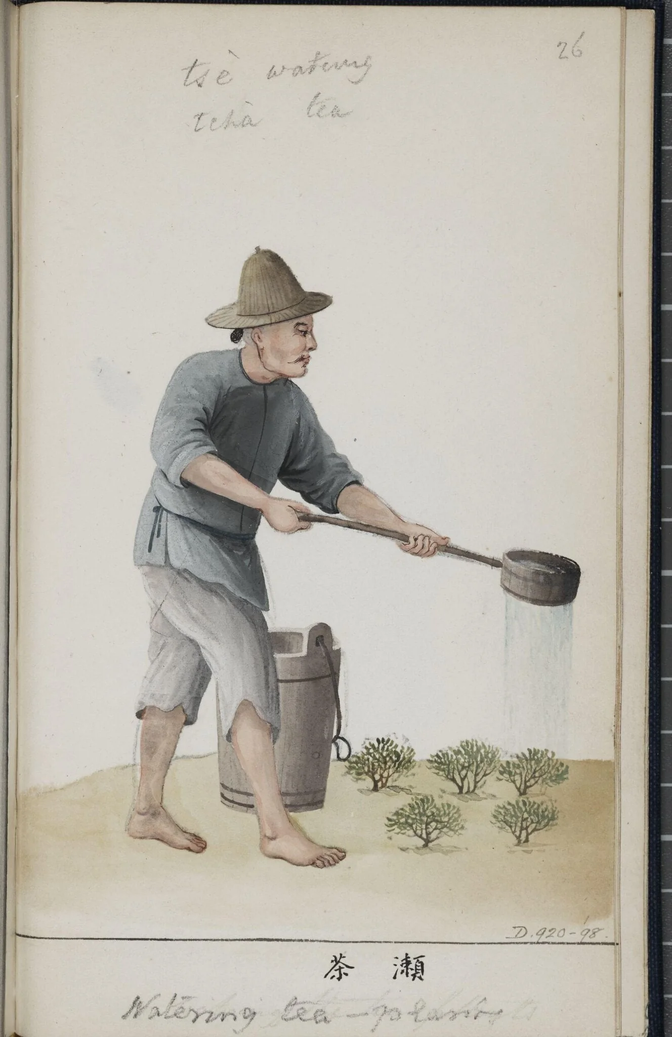 Watering Tea Plants, detail
