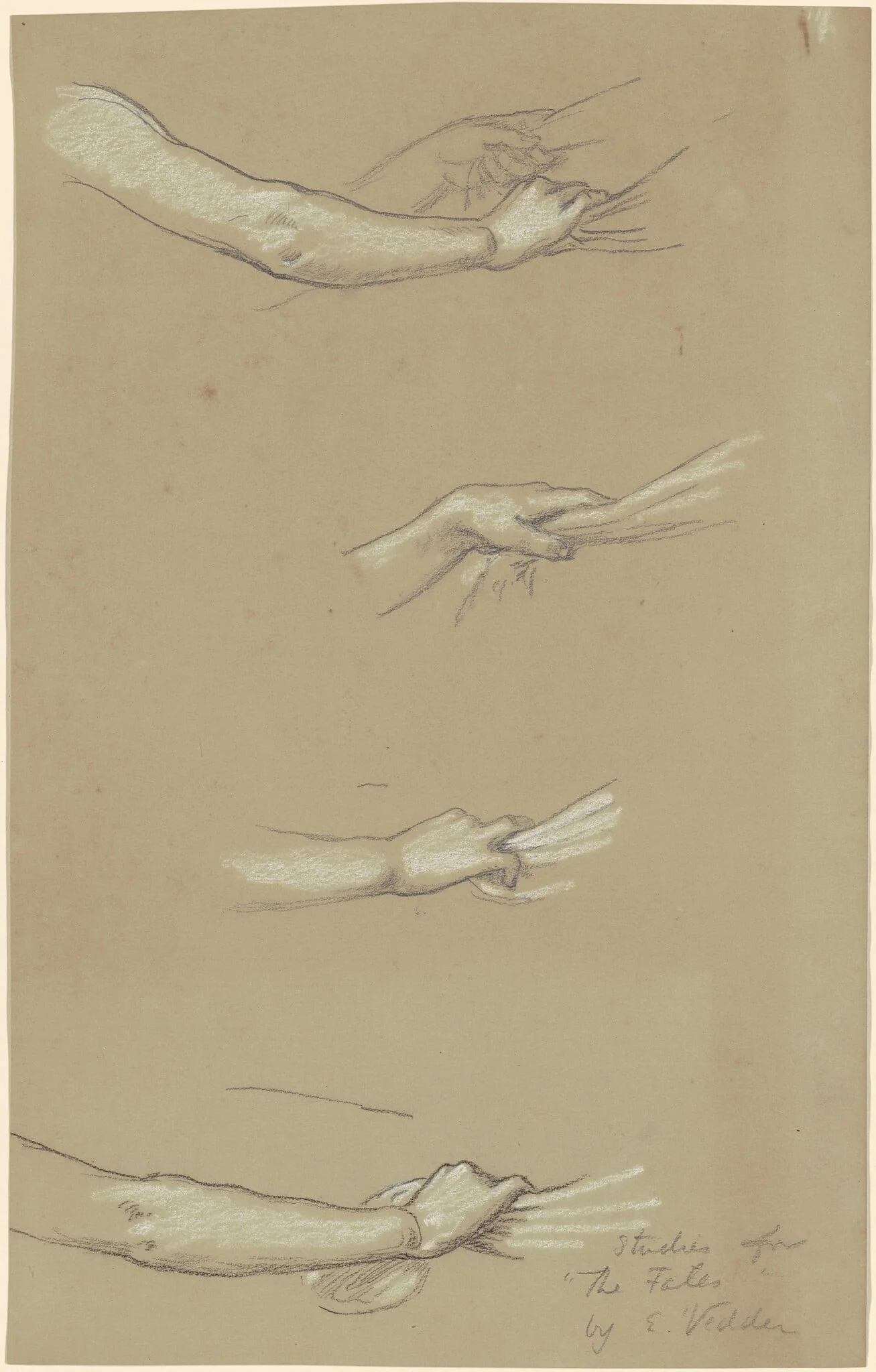 Study for "The Fates Gathering in the Stars", detail