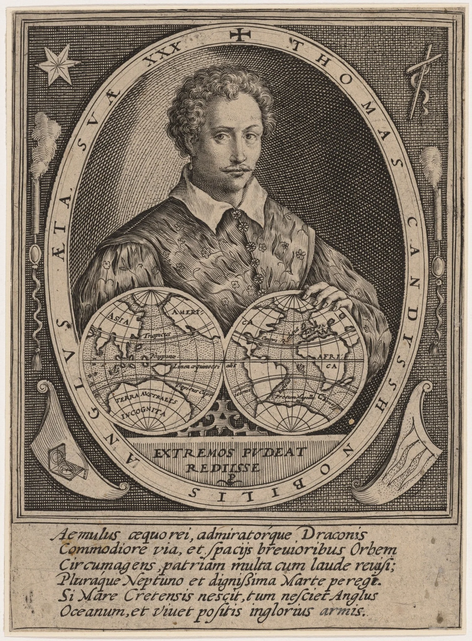 Thomas Cavendish, detail