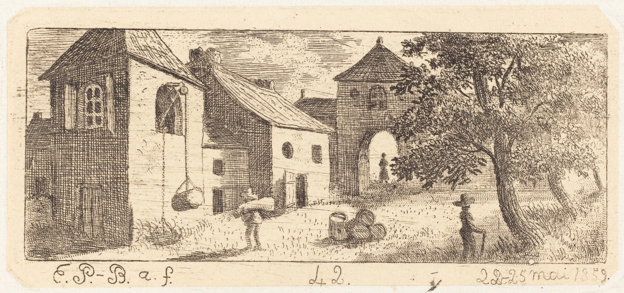The Farmyard, detail