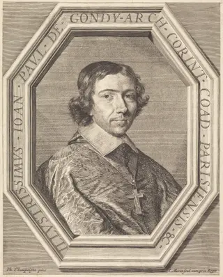 Jean Francois Paul de Gondy, by Jean Morin, ink, 1625