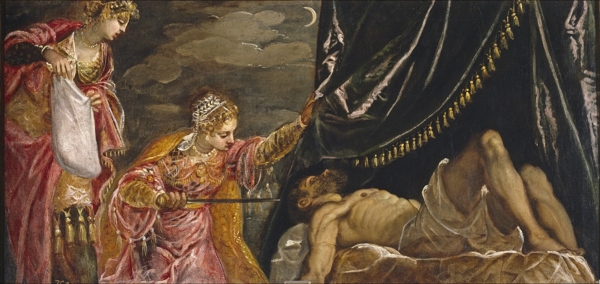 Judith and Holofernes, detail