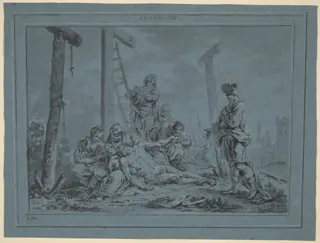 The Lamentation (STATIO XIII), by Januarius Zick, ink, 1772