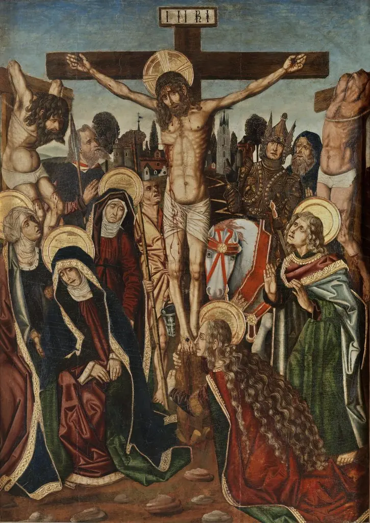 The Crucifixion, by Martín Bernat, unspecified, 1490