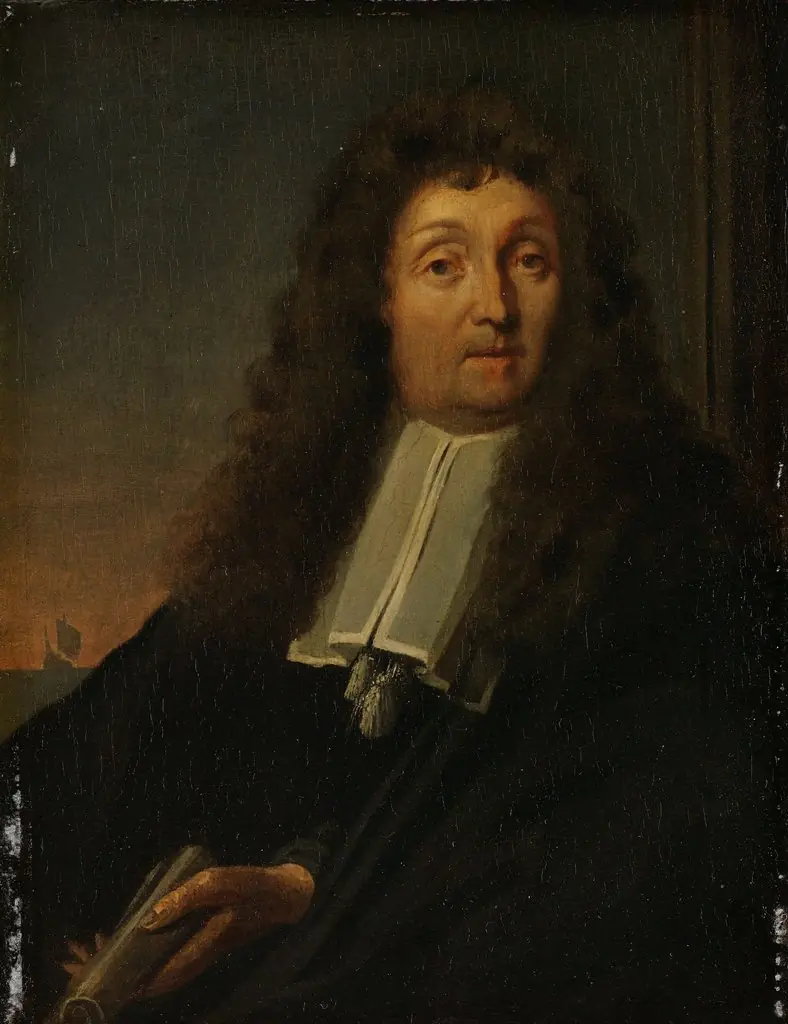 Self portrait, by Ludolf Bakhuizen, oil, 1696