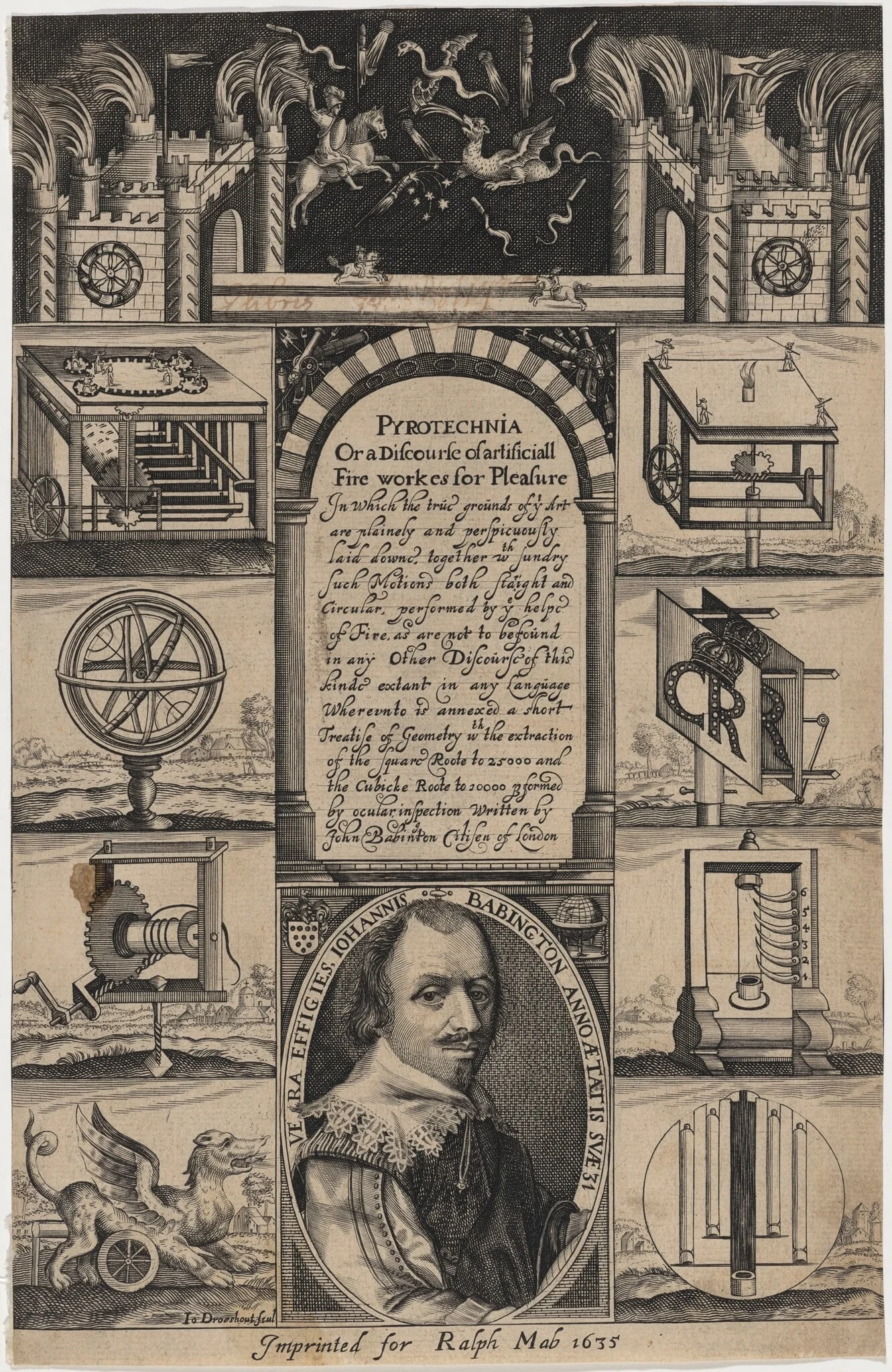 John Babington, Pyrotechnia, detail