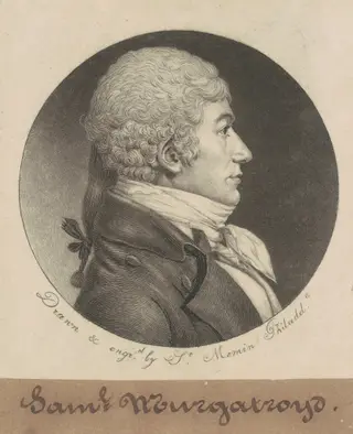 Samuel Murgatroyd, by Charles B. J. Févret de Saint-Mémin, ink, 1798
