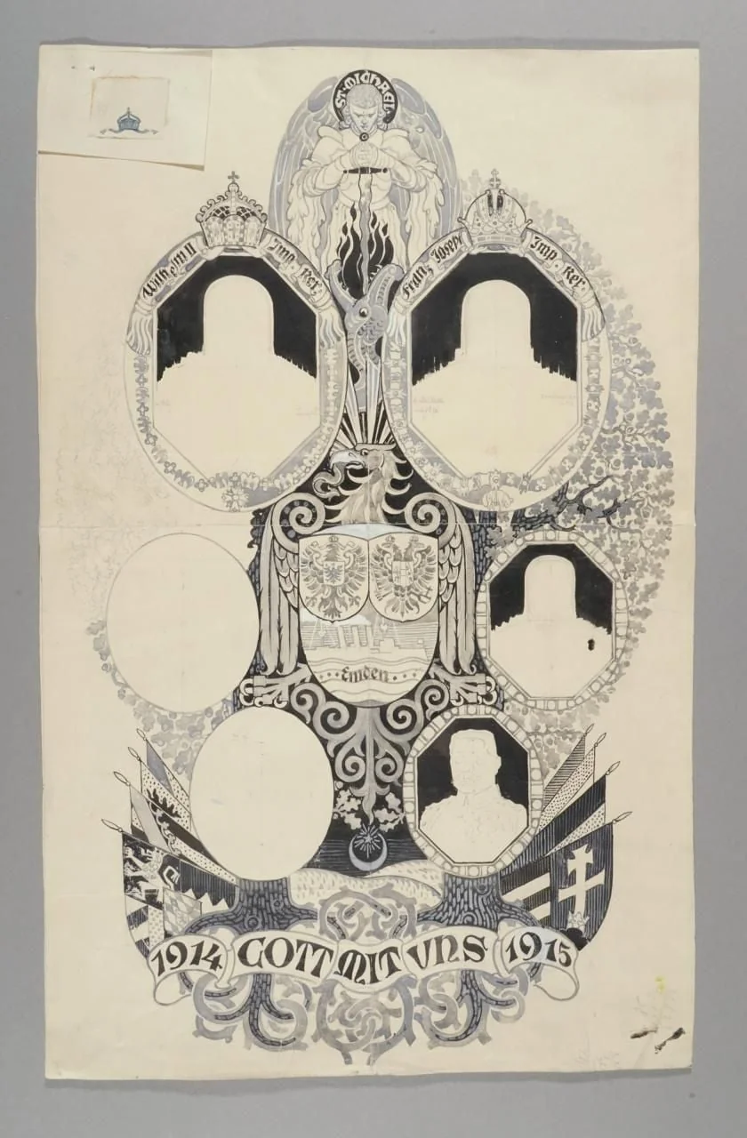 Vorentwurf Seidenbild, detail