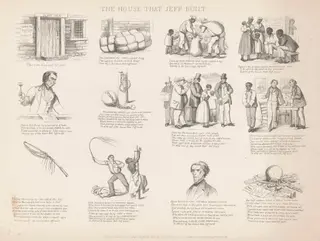 The House that Jeff Built, by David Claypoole Johnston, ink, 1863