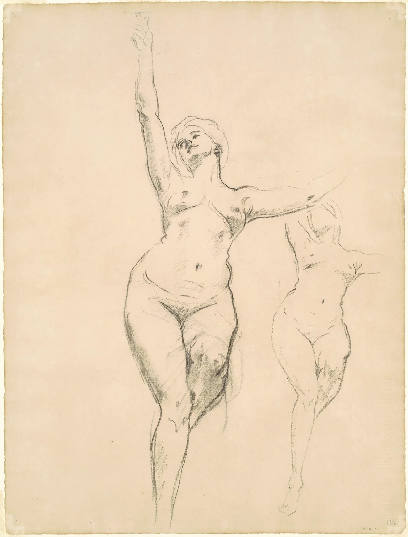 Studies of Victory for "Death and Victory", detail