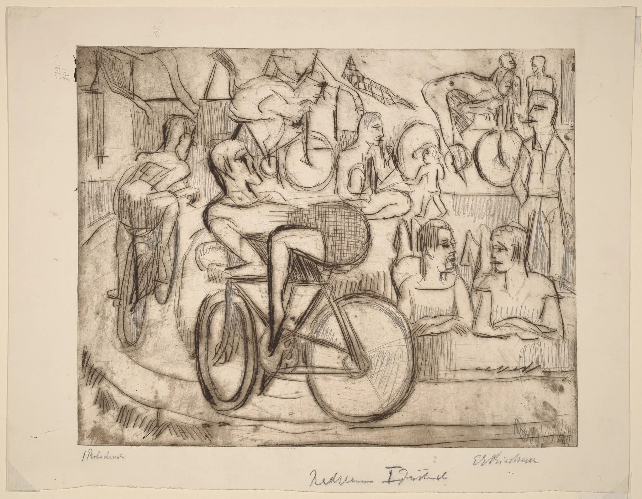 Cycle Race, detail