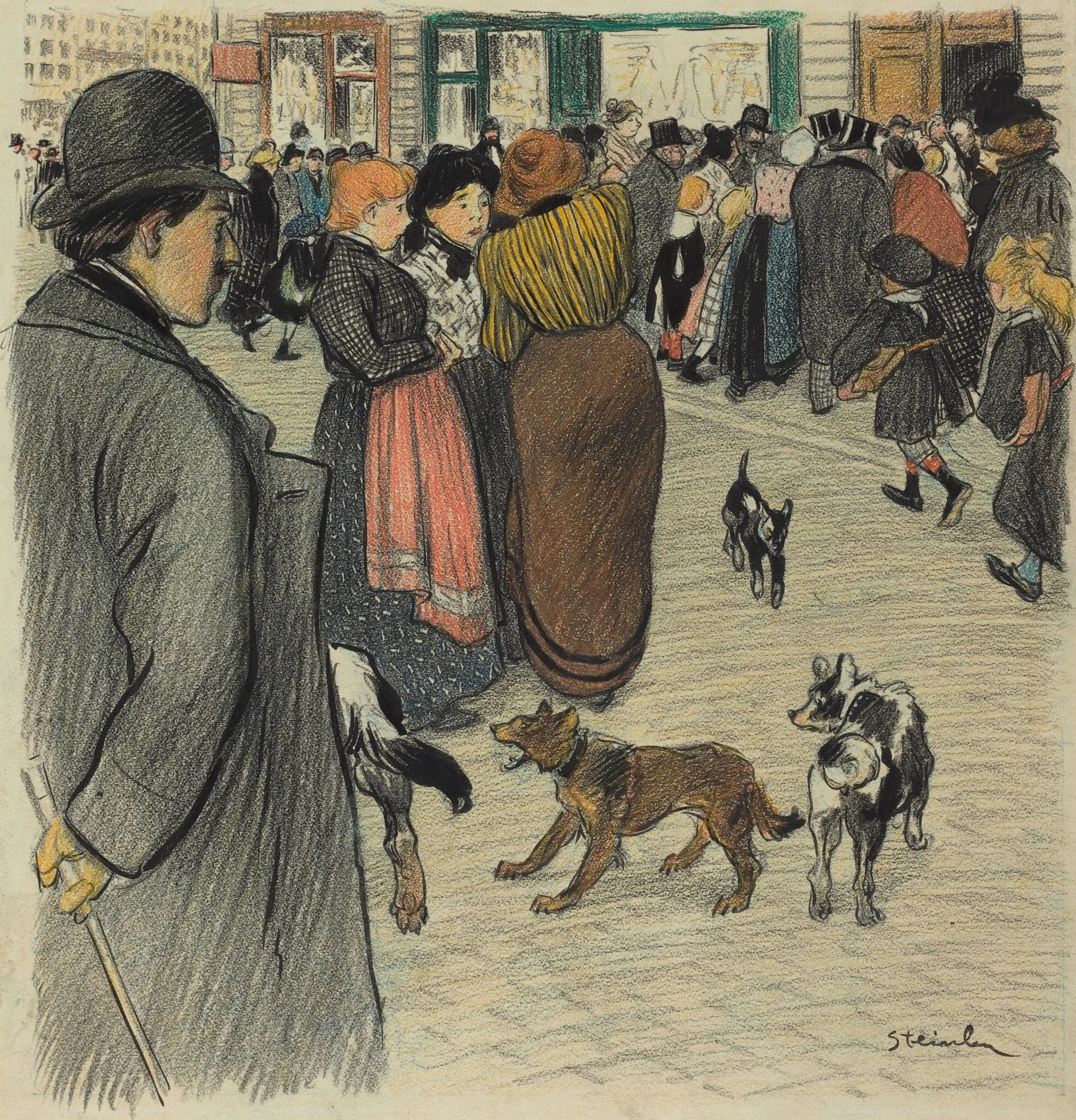 Watching the Crowd, detail