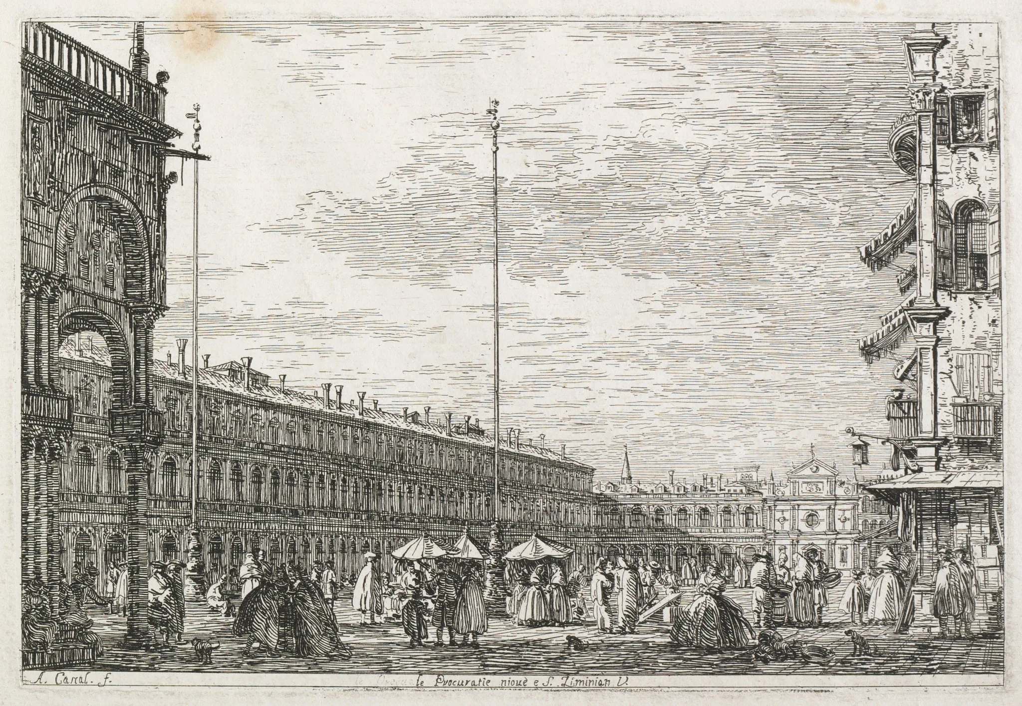 Views: The Procurator's Palace and the Church of St. Géminien, Venice, detail