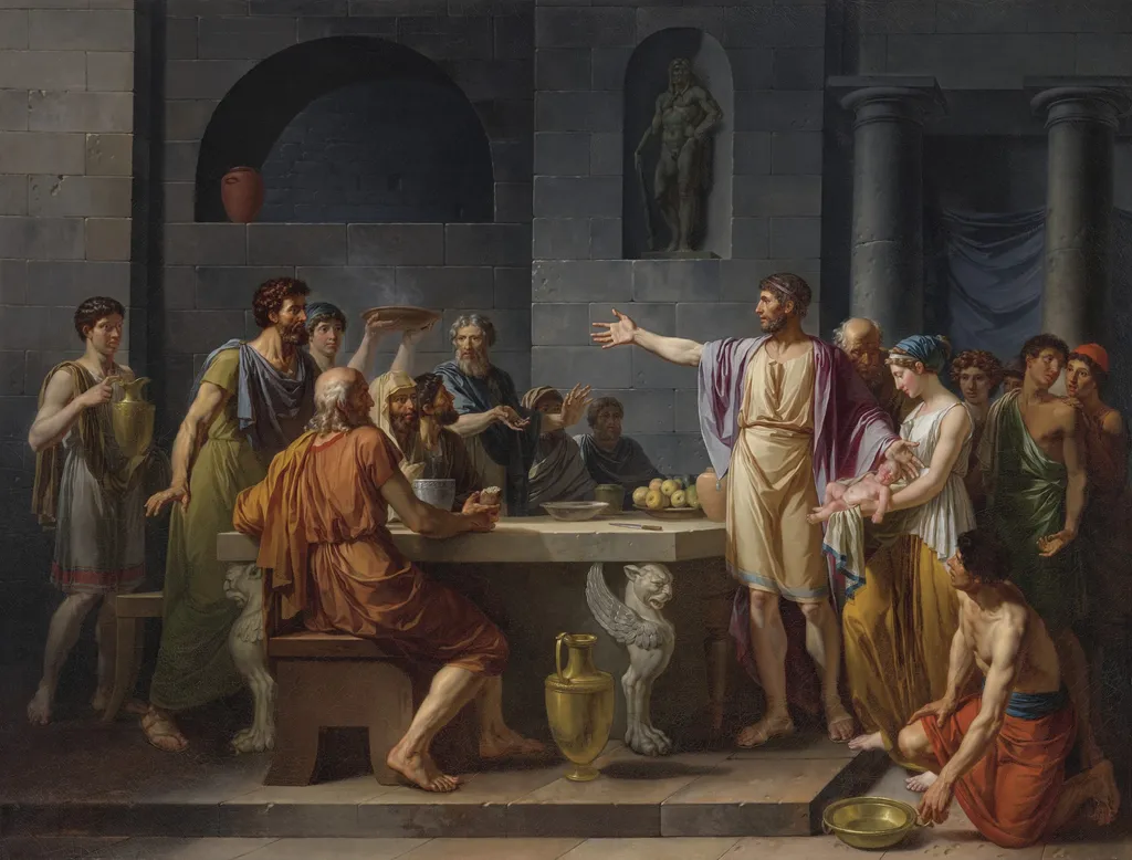 The Magnanimity of Lycurgus, by Jean-Jacques-François Le Barbier, oil, 1796