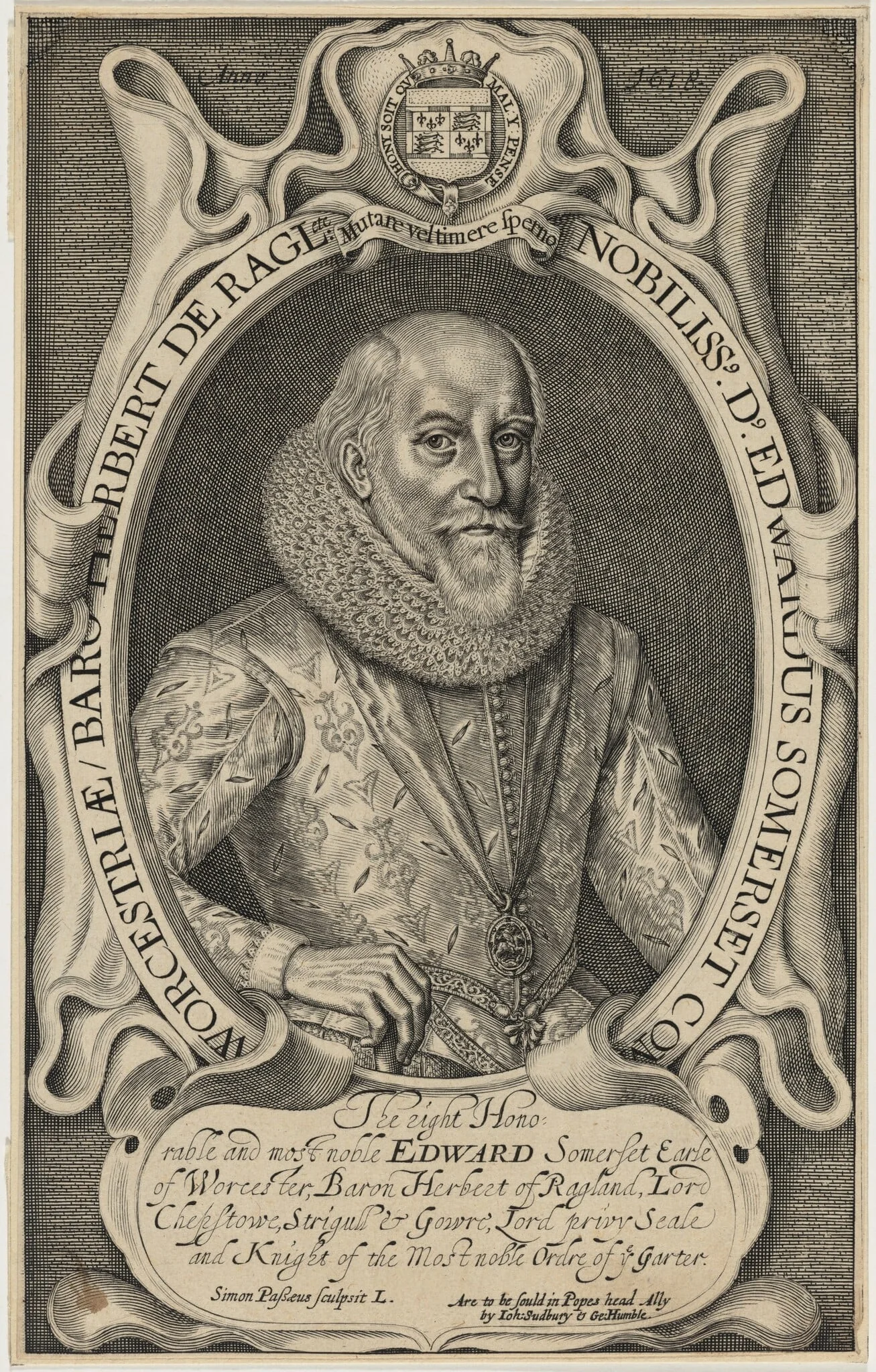 Edward Somerset, Fourth Earl of Worcester, detail