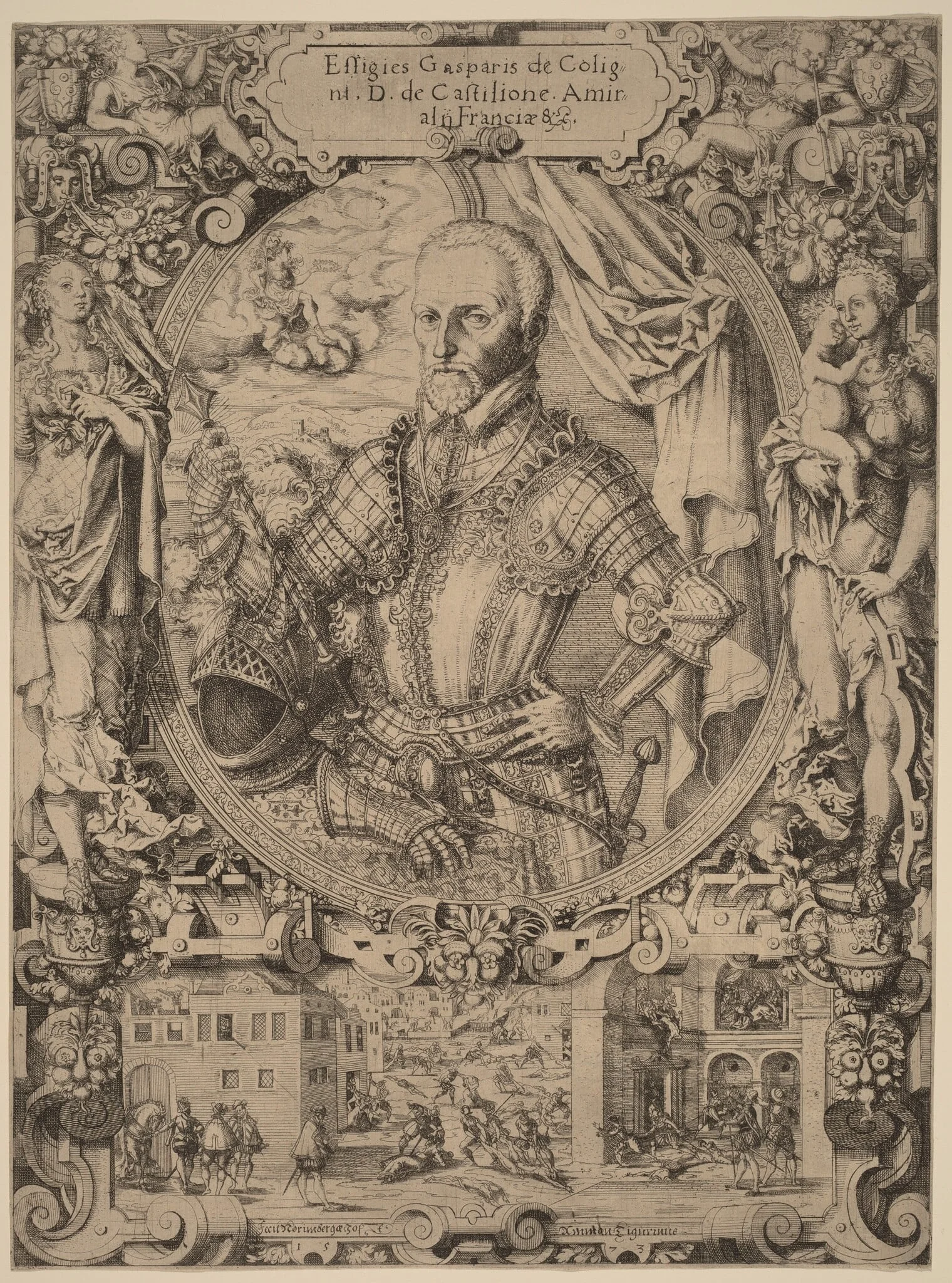 Gaspar de Coligny, detail