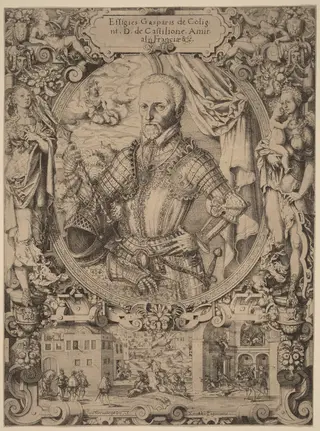Gaspar de Coligny, by Jost Amman, 1573