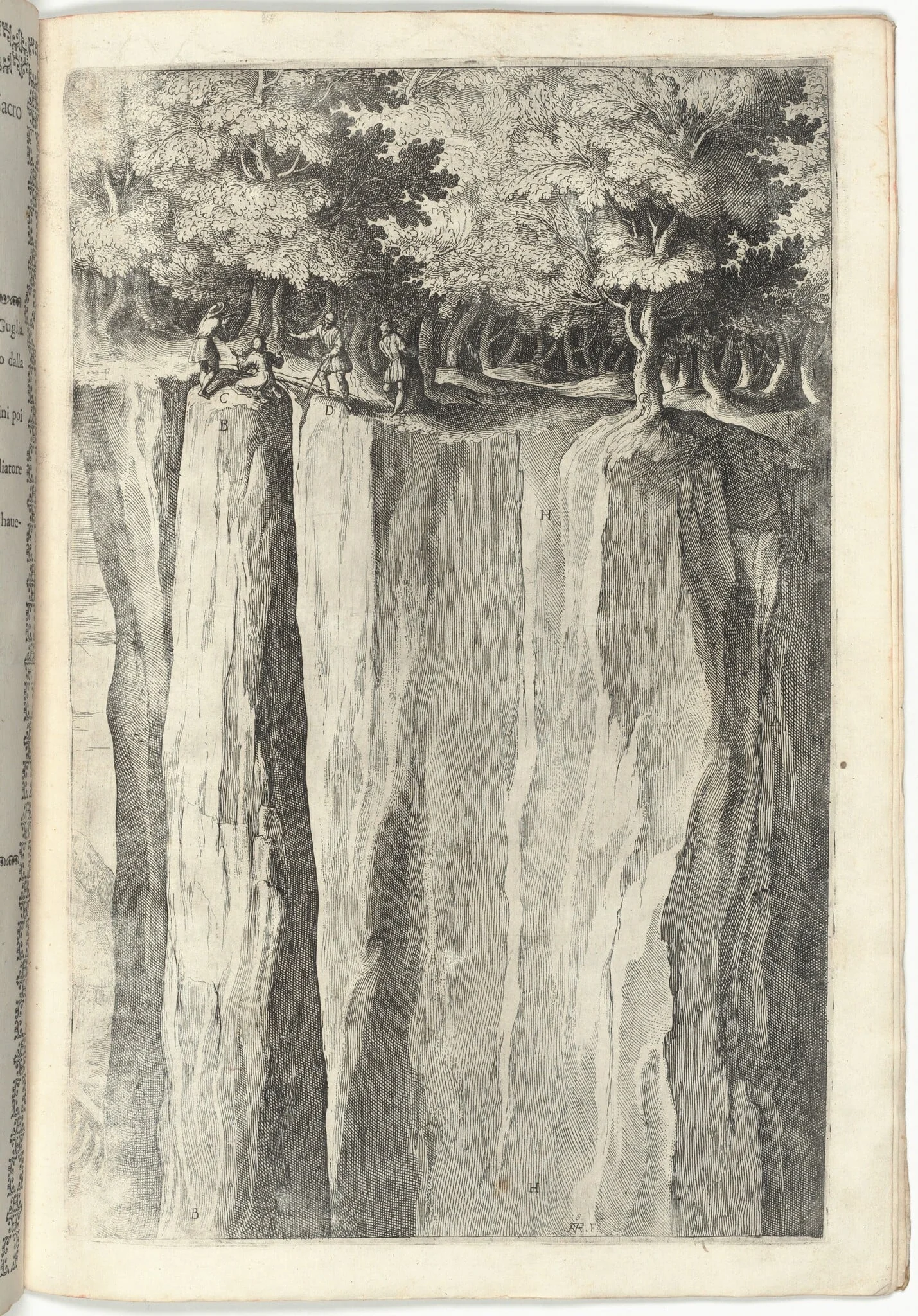 The Rock of Brother Wolf (Sasso di fra' Lupo) [plate V], detail