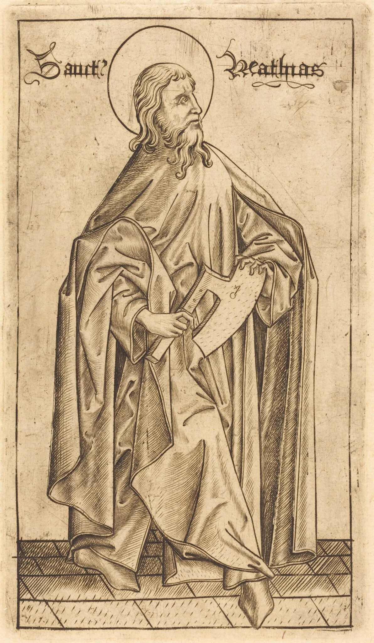 Saint Matthias (?), detail
