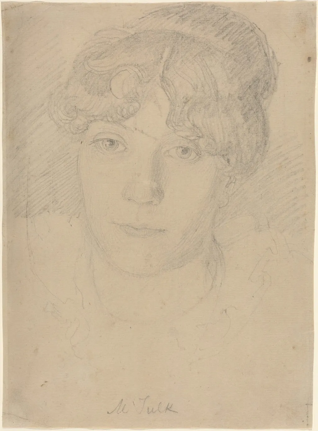 Mrs. Susannah Tulk, by John Flaxman, graphite, 1814