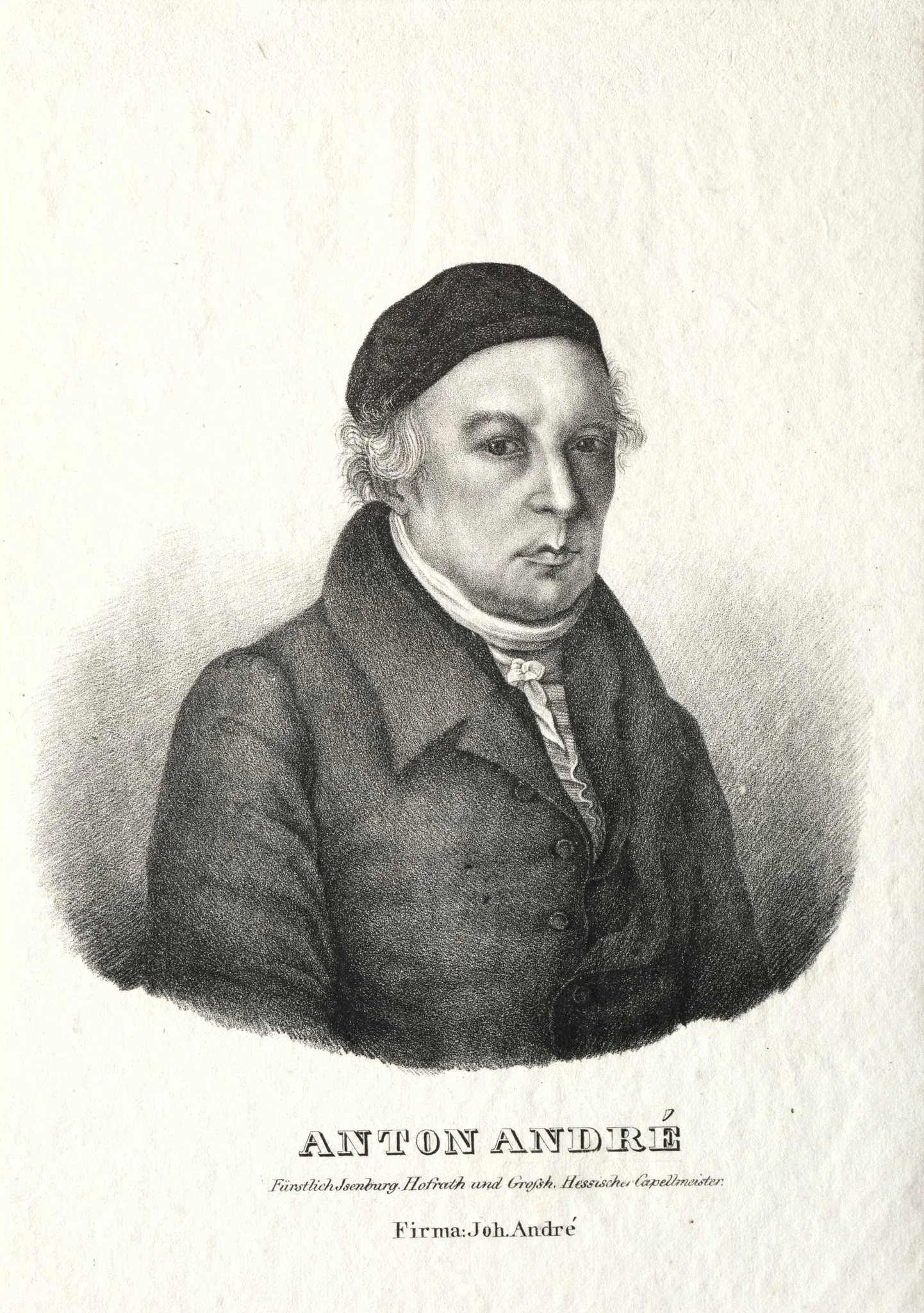 Portrait of Anton André, detail
