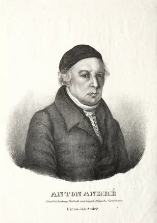 Portrait of Anton André, by Johann André, 1818