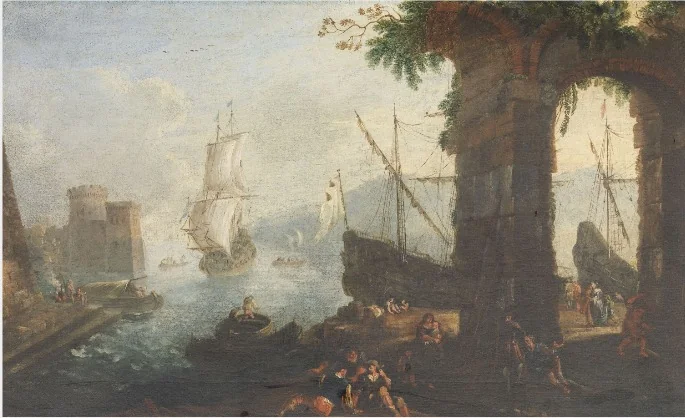Coast Scene, detail