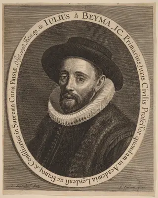 Julius Beyma, by Jonas Suyderhoff, ink, 1650