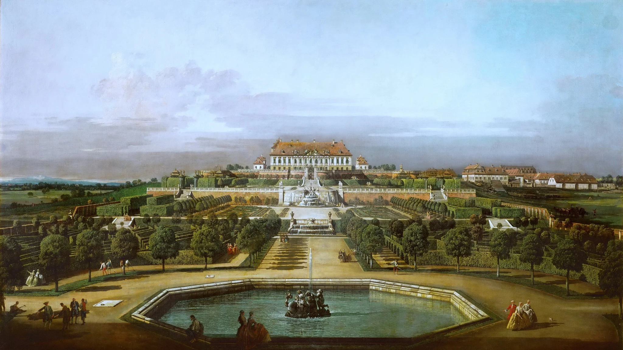 Schloss Hof, Garden Side, detail