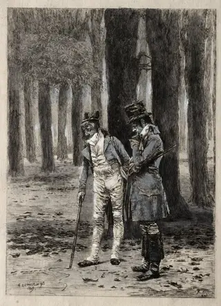 The Plan, by Paul Rajon, 1870