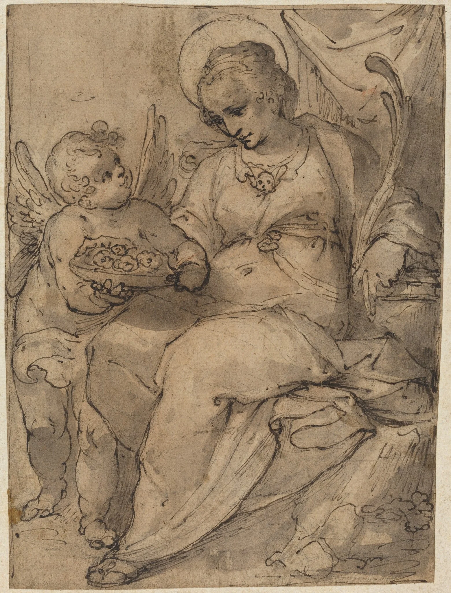 Martyr with an Angel, detail