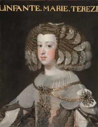 Portrait of the Infanta Maria Teresa, by Diego Velázquez, oil, 1650
