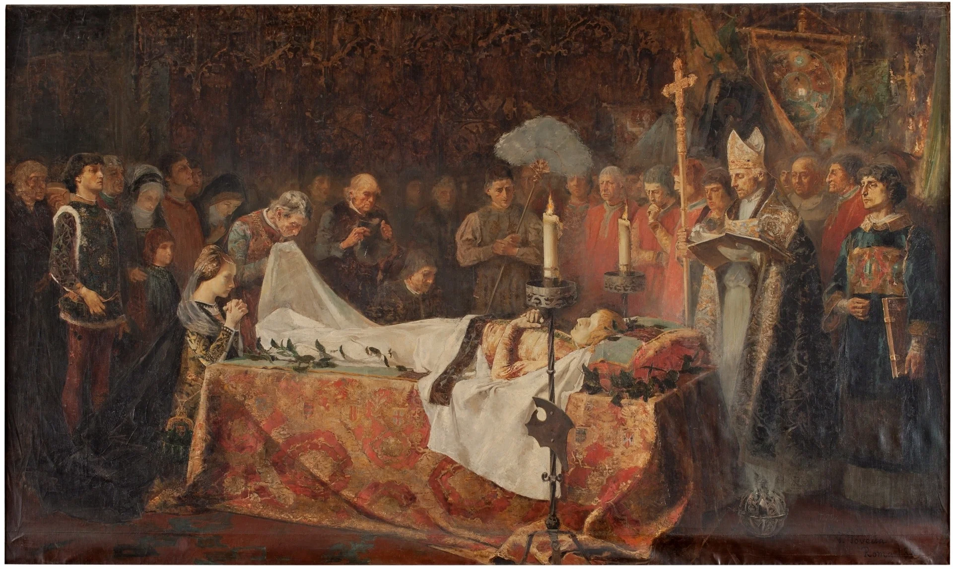 Muerte del príncipe de Viana, detail