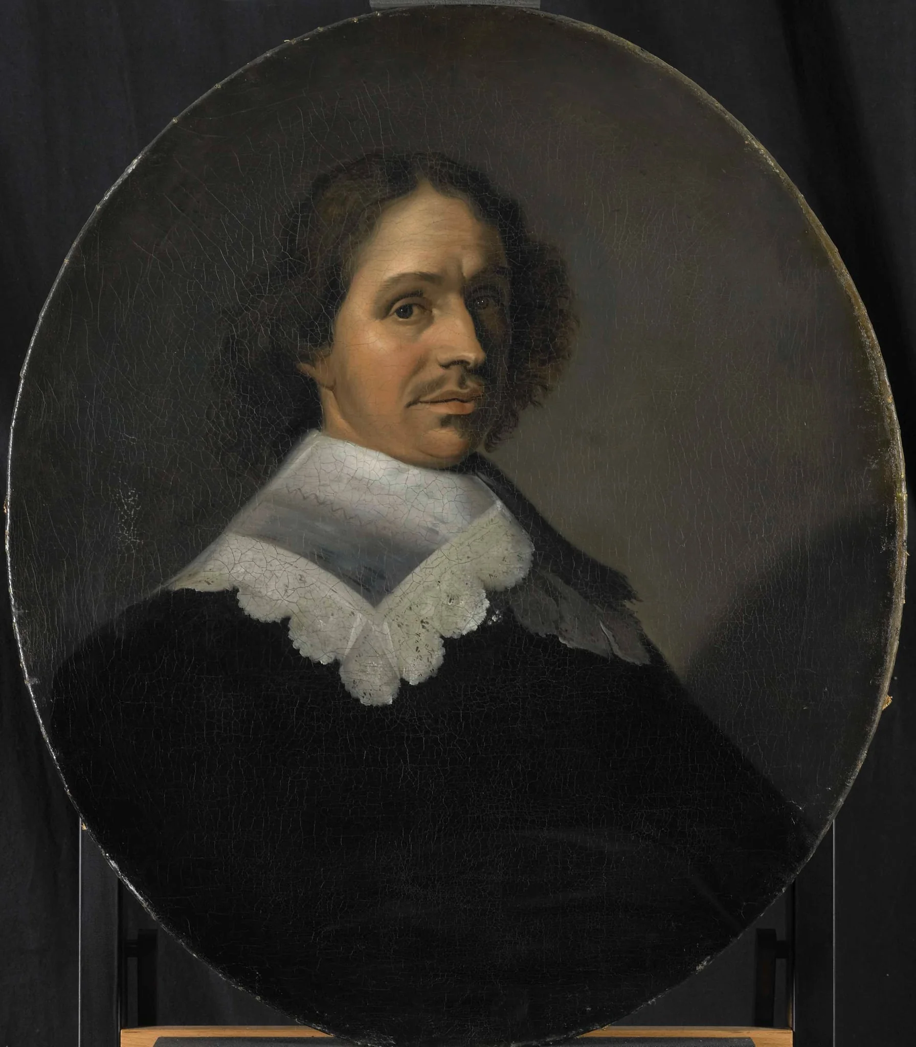Portrait of Paulus Verschuur, Served seven terms as Burgomaster of Rotterdam and also Director of the Rotterdam Chamber of the East India Company, elected 1651, detail