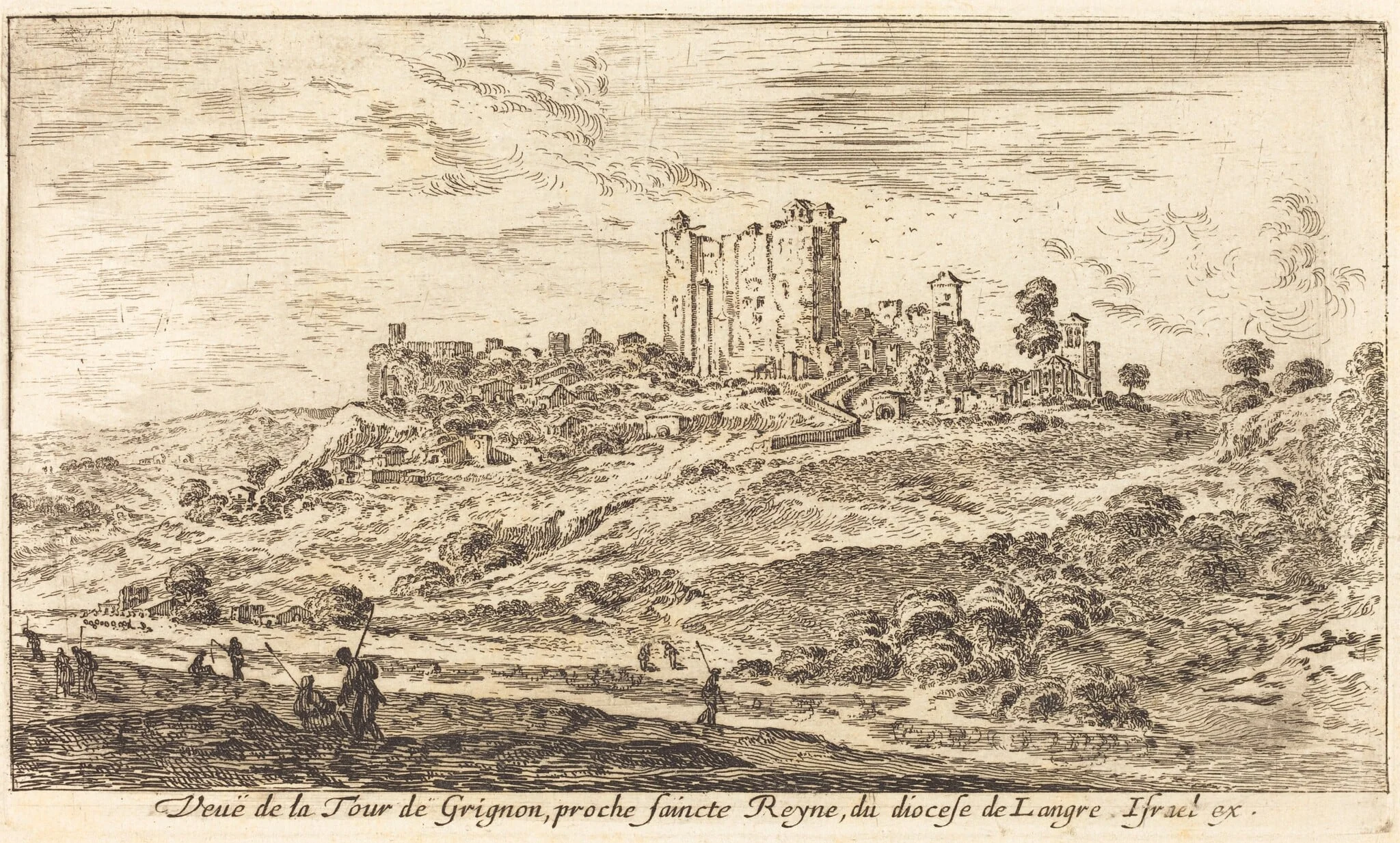 Veue de la Tour de Grignon, detail