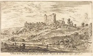 Veue de la Tour de Grignon, by Israël Silvestre, ink, 1650